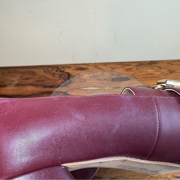 Nordstrom Rack Oslo Block Heel Pump in Burgundy - Picture 14 of 16